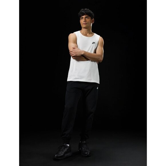 🆕Nike Men’s Black/Black/Black Leather Air Max Lifestyle Running Sneakers - Picture 5 of 9